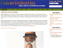 Tablet Screenshot of folkartinbottles.com